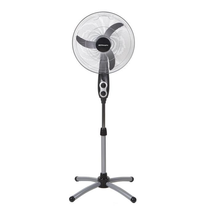 Ventilateur Sur Pied - Orbegozo - SF 0156 - 45 Cm - Noir/Argent - 3 Vitesses