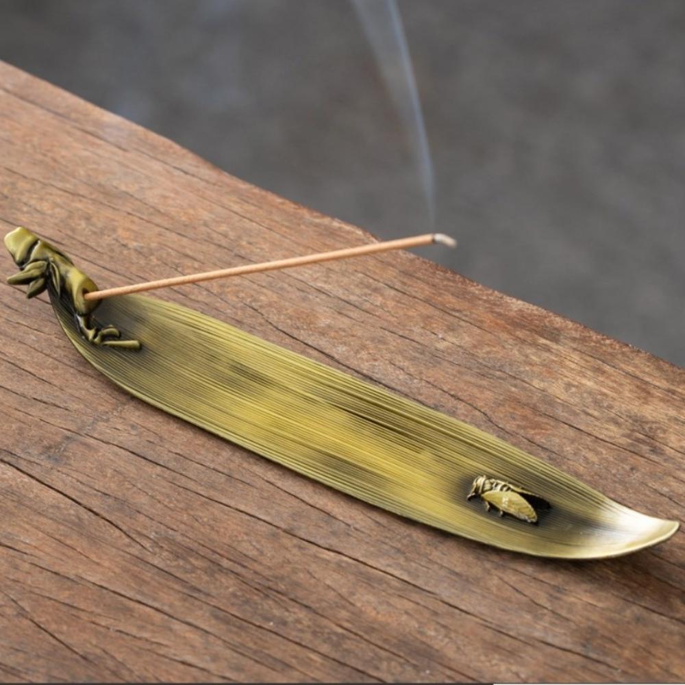 Boat Shape Incense Stick Holder Metal Aromatherapy Ornament  Home Interior Decoration