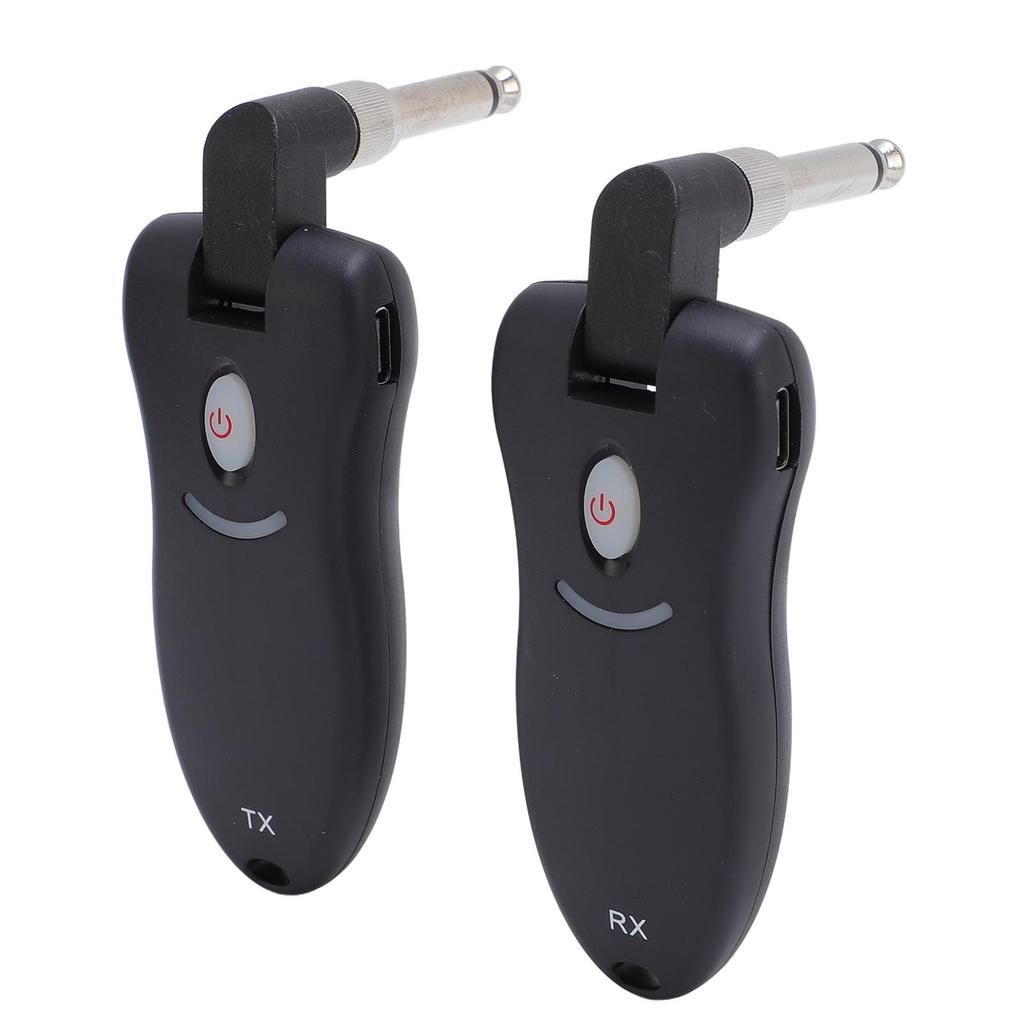 Wireless Guitar System 2.4GHz Transmitter Receiver Rechargeable Sound Transceiver for Bass