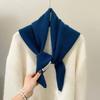 British Korean Triangle Scarf  Niche Wool  Triangular Scarf Women Headscarf Knitted Scarf Multi-functional Warm Knitted Scarf