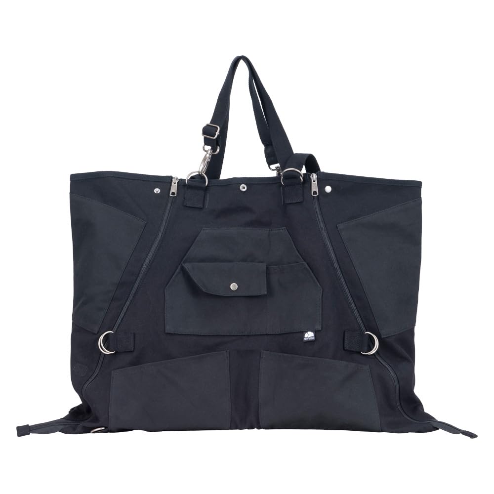 Nakabayashi HIPPOSS 5-Way Flame-Retardant Apron Bag HPS-FWA01-BK, Medium