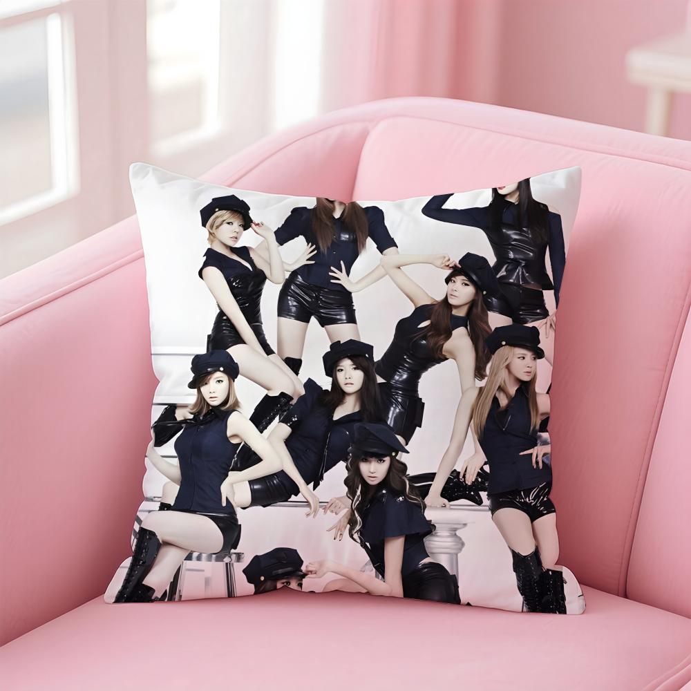 GGirls Generation Cushion Cover Pillow Case Soft Friendly Fabric Concealed Zipper