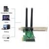 Беспроводная Wi-Fi сетевая карта Mini PCIe на PCI-E 1X + 2 антенны G6 NIC