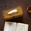 Крышка коробки для салфеток из ротанга, прямоугольный чехол для салфеток, тканая салфетка, бумажный контейнер, домашний автомобильный держатель для салфеток, офисный органайзер для дома