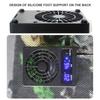 Powerful Airflow Digital Display Cooling Fan Low Noise Intelligent Ventilation Fan  Fish Tanks