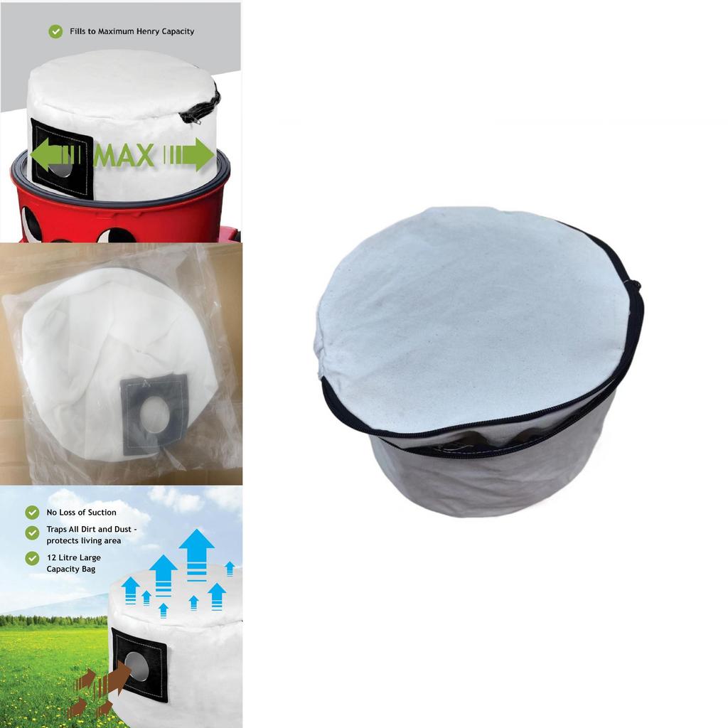 Для пылесоса Numatic Henry комплект мешков для сбора пыли с молнией, многоразовый, моющийся