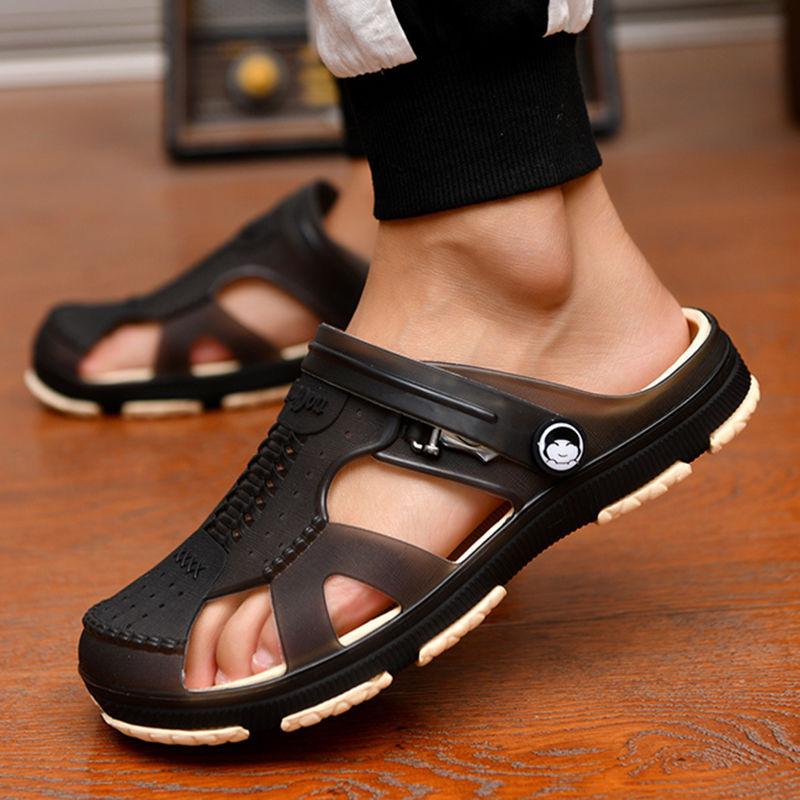 Fashion Summer Sandals  Men Slippers Outdoor Beach Casual Shoes Zapatos De Hombre Indoor Durable Anti Slip Peep Toe New