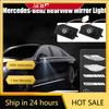 For Mercedes Benz 2PCS LED Angel Wings Car Atmosphere Welcome Light Auto Projector Rearview Mirror Carpet Lamp for Mercedes Benz