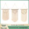 Bohemian Handwoven White Cotton Rope Tapestry - Retro Style Decorative Wall Hanging for Bedroom or Home