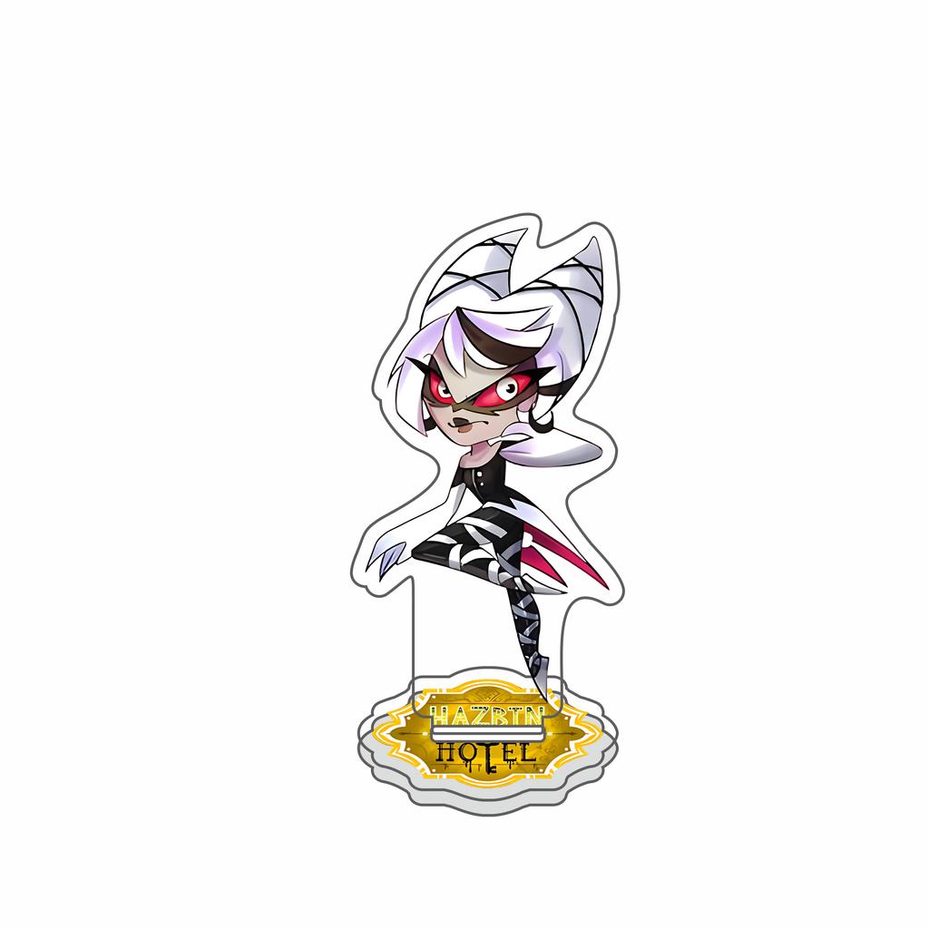 Аниме Фигурка Hazbin Hotel Чарли Морнингстар Вагги Аластор Акриловая подставка для фигурки Настольное украшение Фестивальный брелок
