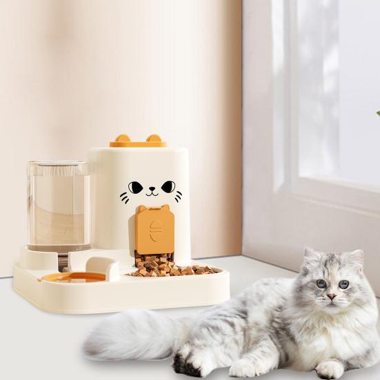 Кормушка для кошек и собак Диспенсер для воды 1,8 л Кормушка для еды 0,8 л Диспенсер для воды
