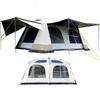 Fengzel Outdoor Большая палатка для черного УФ-водостойкого УФ-алюминиевого большого размера с двойным навесом для семейного кемпинга One-Touch