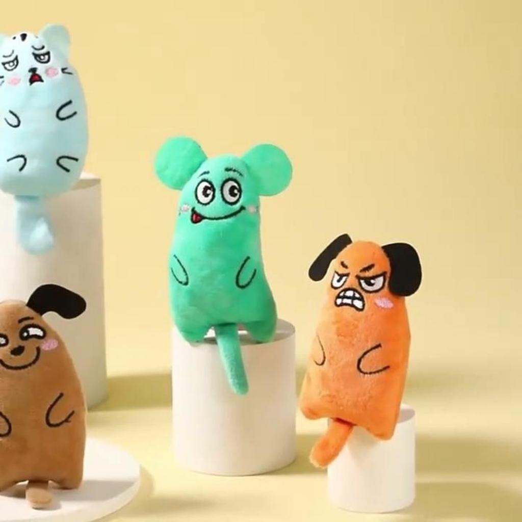 Милые игрушки для кошек, забавные интерактивные плюшевые игрушки для кошек, мини-игрушки для шлифования зубов, кошачья мята, жевательные игрушки для котят, аксессуары для домашних животных