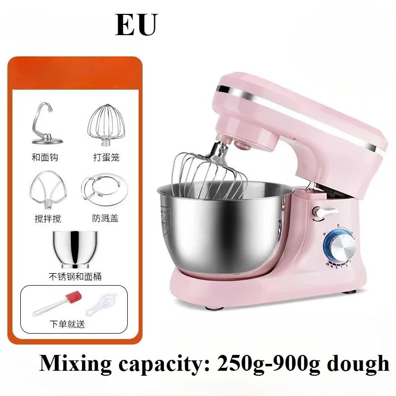 Pink Stand Mixer - Multi-Speed Tilt Head Kitchen Electric Mixer with Dough Hook, Stirrer and Mixer - Baking Mixer.