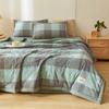 1pc Solid Color Simple Style Cotton Summer Quilt 150cm/180cm/200cm/220cm Breathable Skin-friendly Washable Machine Washable
