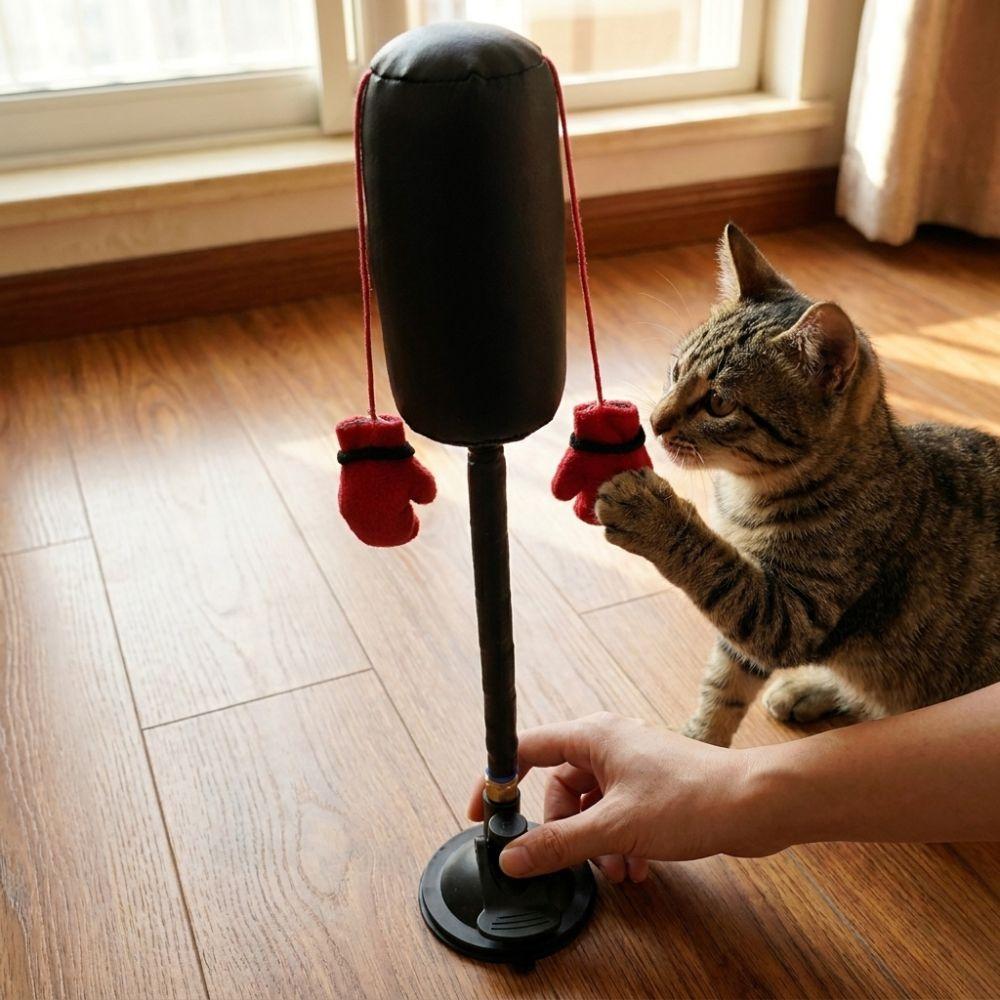Scratch Trainer Cat Boxing Toy Self-standing Interactive Cat Toy Kitten Teasing