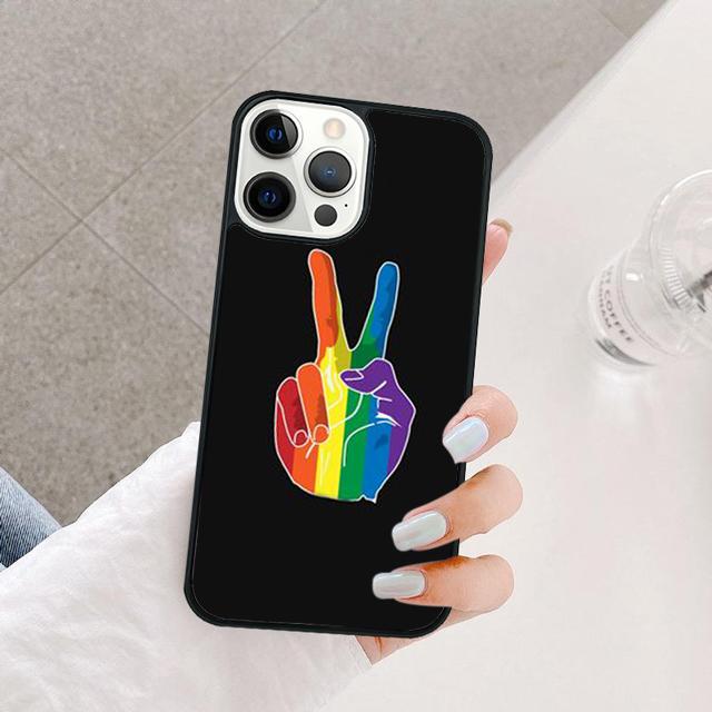 RAINBOW FLAG GAY LESBIAN PRIDE LGBT Phone Case Cover For iPhone 17 Air 15 16 14 13 12 Pro Max 11 Pro Max Plus