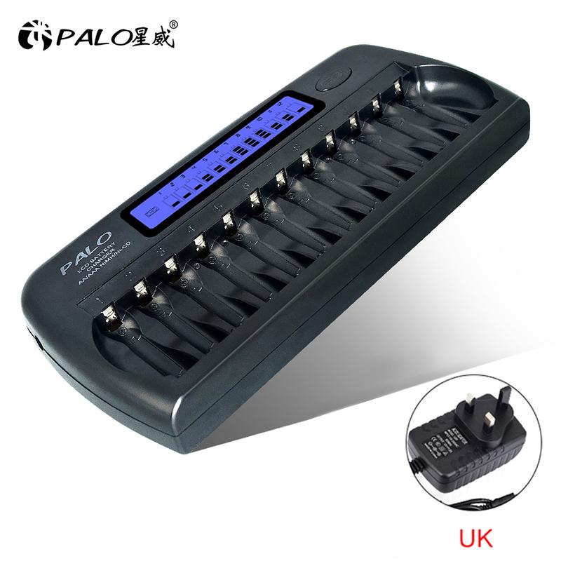 Ni-MH Ni-Cd 1.2V Battery Charger 12 Slots Battery Charger Smart Fast Charger LCD Display Carregador for AA AAA Battery