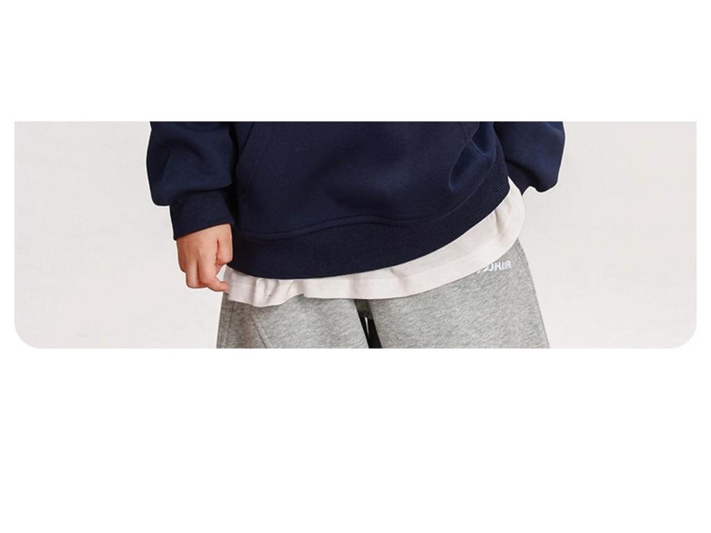 Boys' 2025 Autumn Korean Style Loose Hooded Sweatshirt