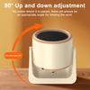 Portable Desktop Heater Small Fan Heater Bedside Space Heater for Office Bedroom Tip-Over & Overheat Protection