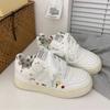 Platform White Shoes Women's Ins Tide Summer New Versatile Sports and Leisure Board Shoes