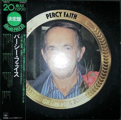 Виниловая пластинка PERCY FAITH Grand Prix 20 29AP37 CBS SONY 1976 Япония Obi Рок Б/у