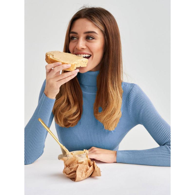 Водолазка свитер женская трикотажная базовая рубашка осенний пуловер свитер