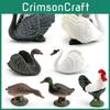 Animal Figures Realistic Model With Ducks Rooster Swans For Display Decorative