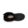 UGG Бейли Мини Бейли Каштановый Теплый Плюшевый Короткие Снежные Сапоги Женские Снежные Сапоги Черный 1119512-BLK