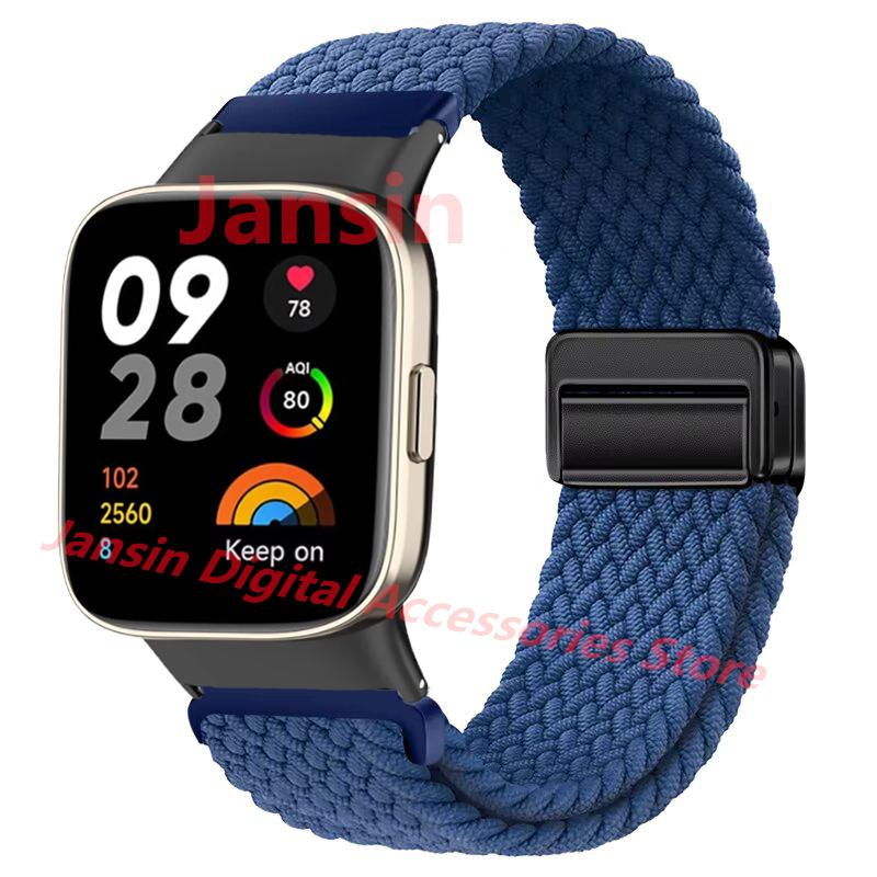 Нейлоновый ремешок для Redmi Watch 3 Correa плетеный петля магнитный браслет для Xiaomi Redmi Watch 3 ремешок сменный спортивный ремешок для часов