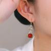Серьги-бусины Lucky Bag Red 2024 — мода осень/зима в китайском стиле