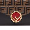Fendi Gold Logo Monogram FF Embossed Color Block Chain Mini Shoulder Crossbody Bag Wallet Women bags Brown Black Red 8BS006AAIIF13VK