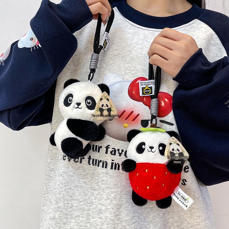 Плюшевая Панда Кукла Брелок для Рюкзака Брелок Подвеска