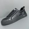 Модные роскошные кожаные кроссовки на платформе для мужчин, дизайнерские спортивные белые туфли с мягкой подошвой для мужчин, модная повседневная осенняя обувь для мужчин