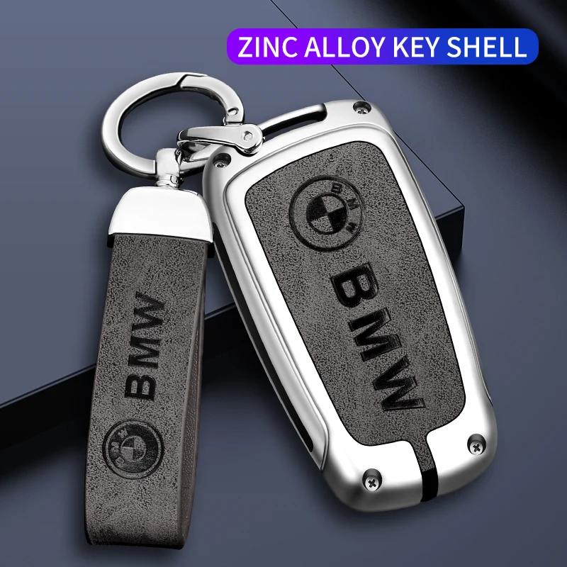 For BMW New 2025 For BMW M E39 E46 E60 E90 F10 F15 F20 F25 F30 G05 G01 F01 G80 G01 Car TPU Zinc Alloy Key Case Bag Car Key Chain