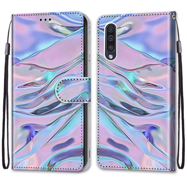Флип-чехол для Etui Samsung Galaxy A50 A30s A50s A 50, кожаный чехол-бумажник с магнитом, чехол для телефона с милым котом и собакой, бампер Carcasa Girl
