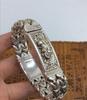 Asian Chinese Old Miao Silver Hand Cast Statue Bracelet Jewel Cool Gift