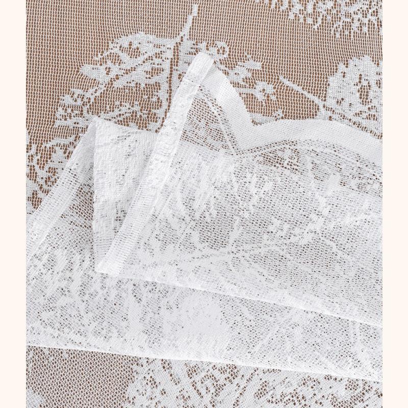 Lace Rectangular Dining Table Cloth Tea Table Towels Dustproof Cloth for Household Desks Used for Wedding Birthday Party Decorat Taplak Meja Cutwork