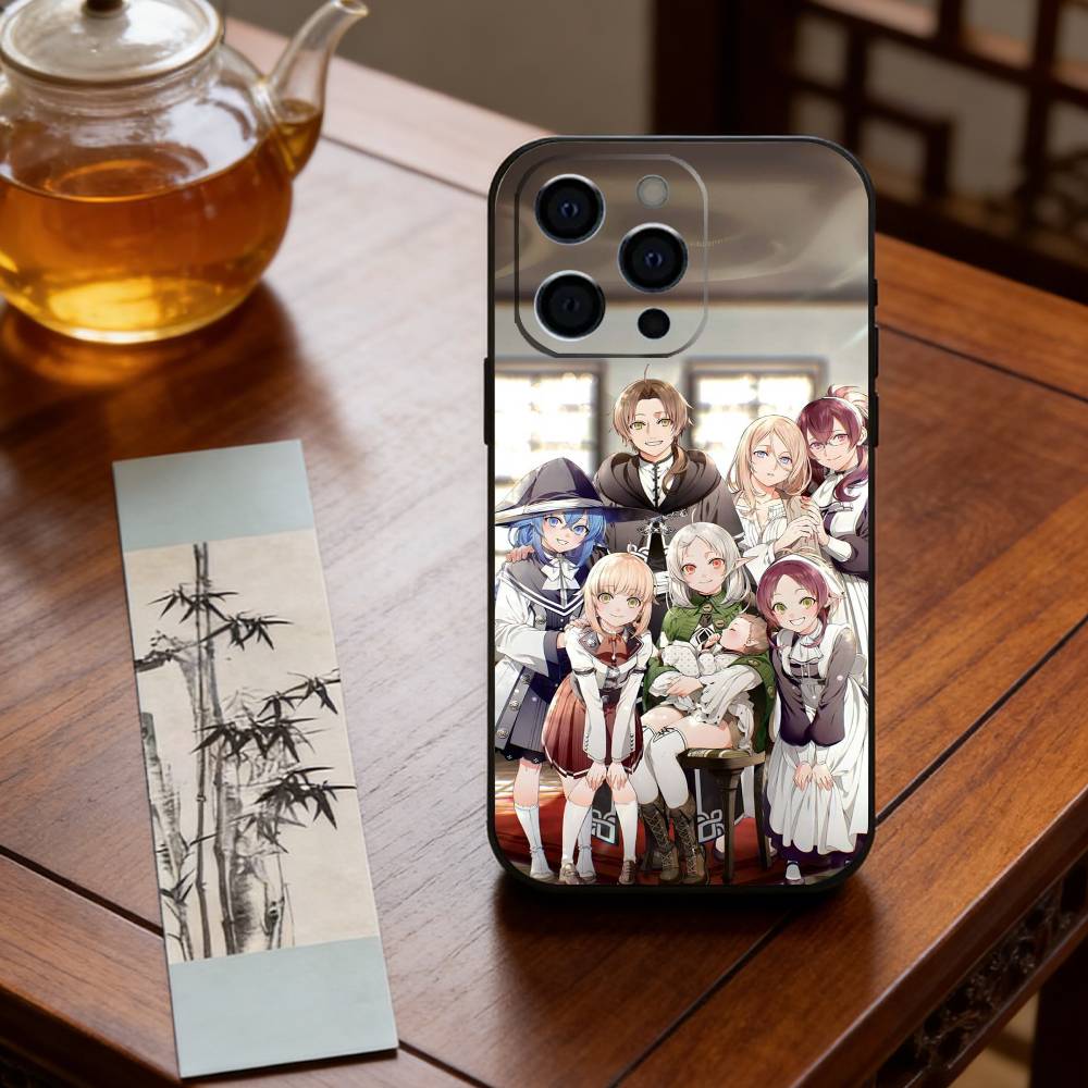 Чехол для телефона в стиле аниме M-Mushoku T-Tensei для iPhone 17, 16, 15, 14, 13, 12, 11 Plus, Pro Max, Другие Мягкий Черный Чехол