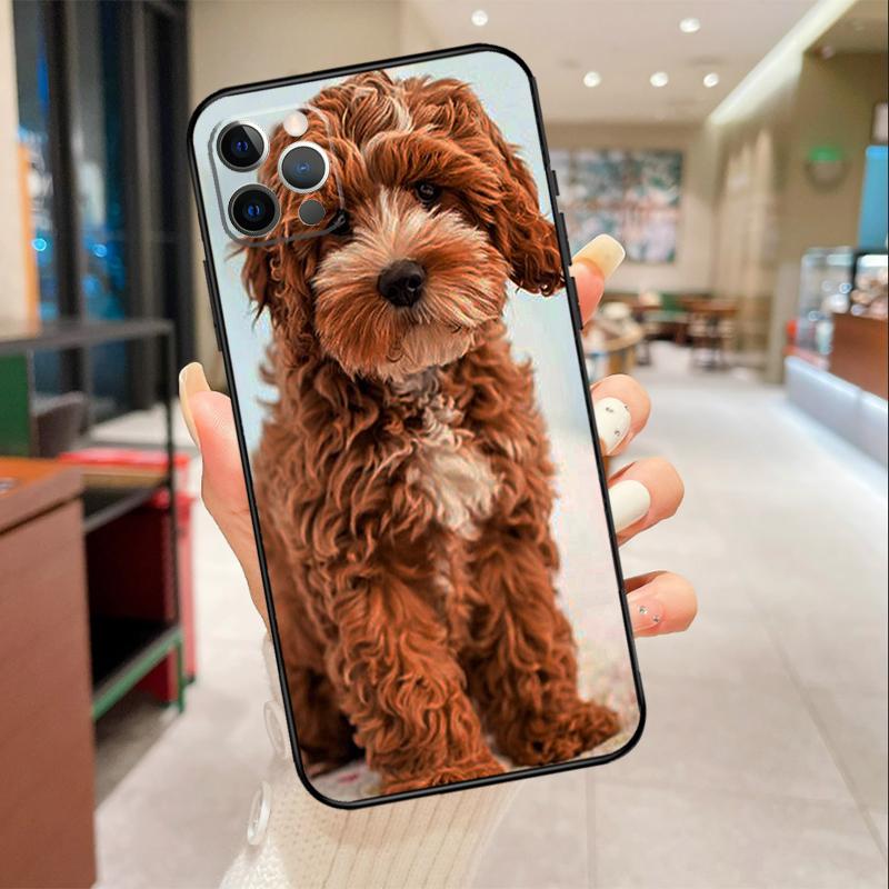 Cute Cockapoo Dog Phone Case For iPhone 16 15 14 11 12 13 17 Pro Max mini 15 Plus 16e 17 Air Protective Cover