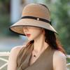 Новая шляпа Женская шляпа из премиальной соломы лафит Дорожная отпускная солнцезащитная шляпа от солнца Соломенная шляпа от солнца с открытым верхом