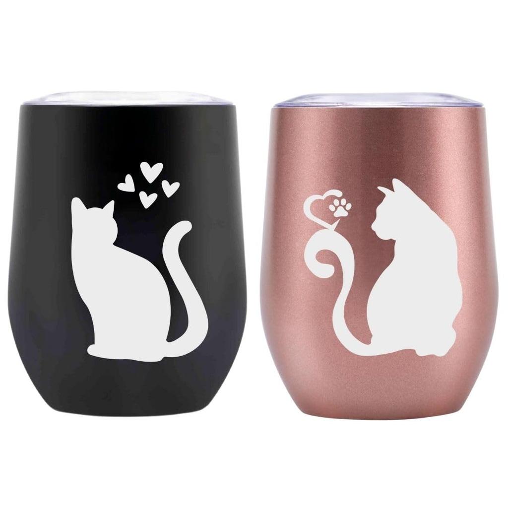 Cat Cat Gift for Cat Cat Pattern Popular Stainless Steel Gift with Vacuum Insulated Goods, Present, Mug, Lovers, Goods, Gift, Birthday, Valentine's