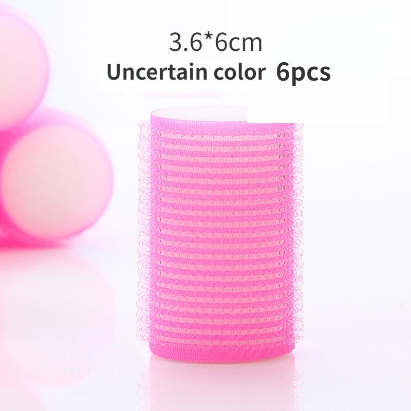 6 шт., набор бигуди для волос, самоклеящаяся без нагрева, самоклеящиеся щипцы для завивки волос, парикмахерские, безнагревательные бигуди, классические аксессуары для укладки