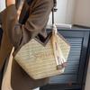 Internet celebrity large capacity bag new straw bag women's bag niche design shoulder bag versatile woven tote bag