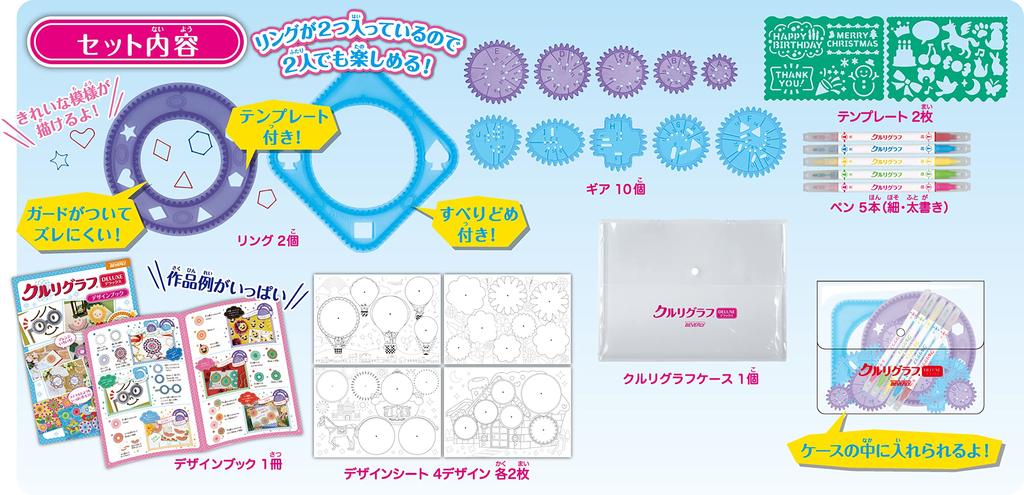 Beverly Kururigraph Deluxe patterns just by turning it Beverly (BEVERLY) [Draw around] [Many examples]
