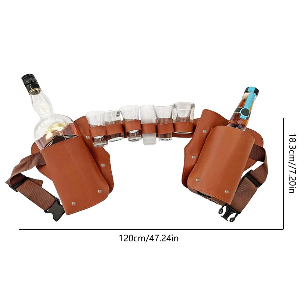 Waist beer bottle waist bag Adjustable Drink Holder for camping Portable Beer Belt Bag Wine Bottles Can Holder Waist Pack Bag