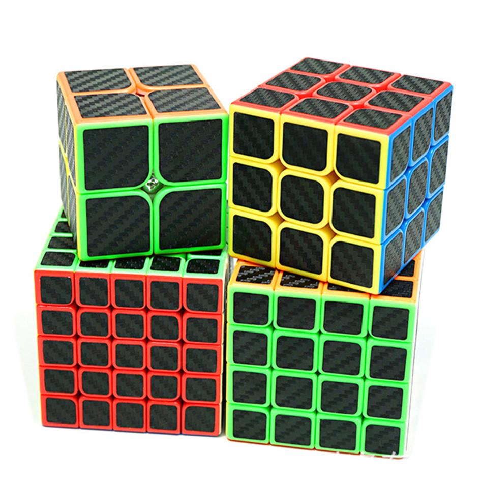 MFJS Moyu Стикеры из углеродного волокна Кубик Рубика 2x2 3x3 4x4 5x5 Позитивная Пирамидка Мегаминкс Кубо Магико Подарок для Детей Игрушка St Практическое Использование