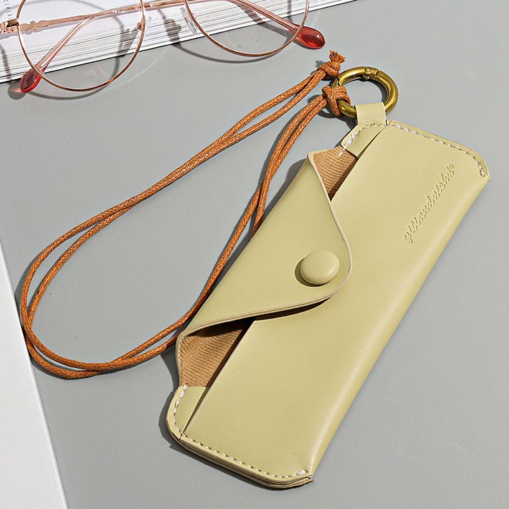 With Hanging Rope Sunglasses Cases Snap-fastener Eyewear Protector Eyeglass Pouch Boys Girls