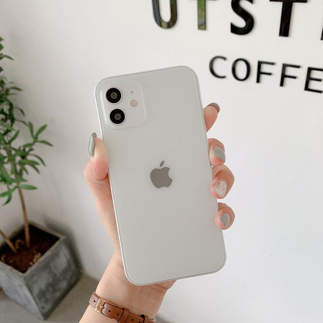 Ультратонкий чехол толщиной 0,3 мм для iPhone 11 12 Pro Xs Max X Xr Se 2020 7 8 Plus, матовая твердая задняя крышка из полипропилена, прозрачная защита камеры
