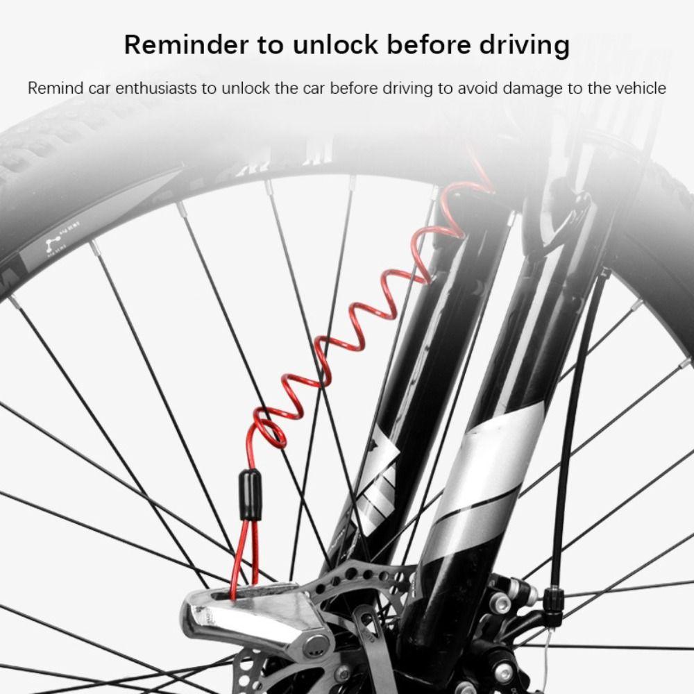 Waterproof Lock Anti-Theft Rope PVC+Steel Wire Disc Lock Spring Cable Vehicle